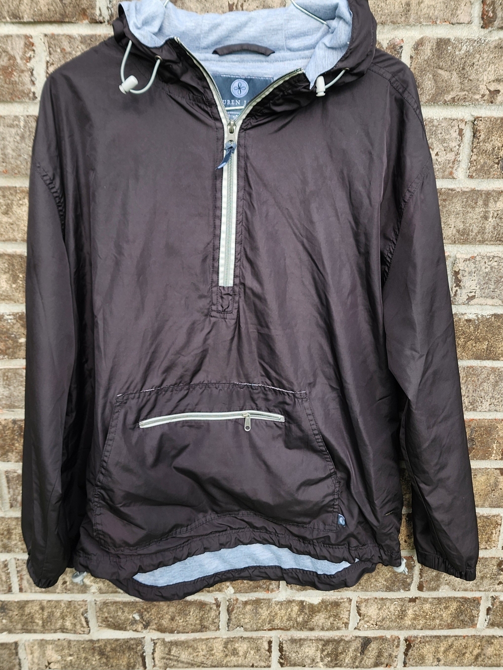 Lauren James Women's Black Pullover Windbreaker Jacket